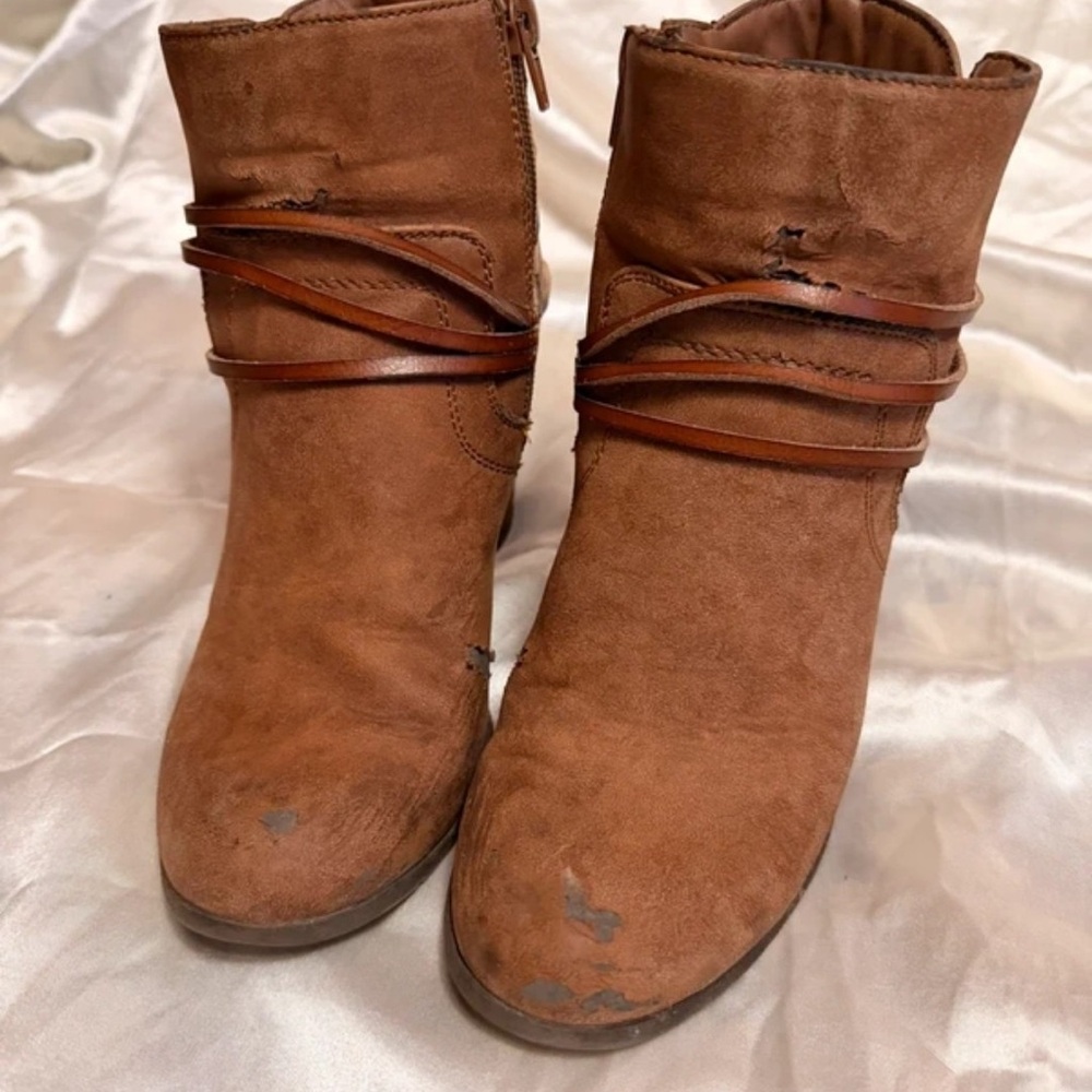 Madden Girl Brown Heeled Boots